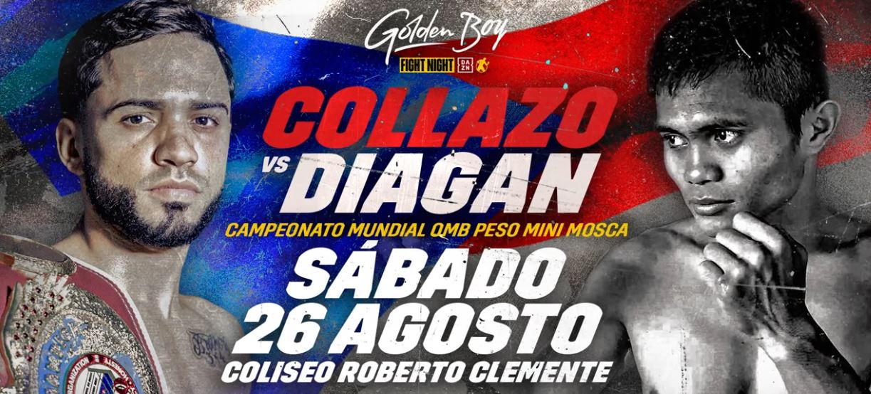 Oscar Collazo vs. Garen Diagan boxing match august 26 2023