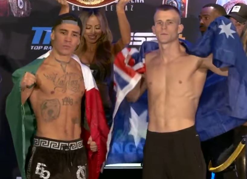 Oscar Valdez vs Liam Wilson boxing match