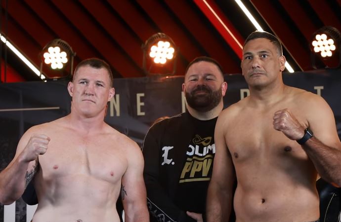 Paul Gallen vs Justin Hodges Rematch Weigh In