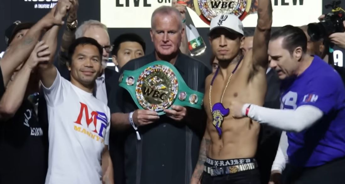Manny Pacquiao vs Mario Barrios fight weigh in