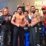 Manny Pacquiao Lucas Matthysse Weigh In Photo