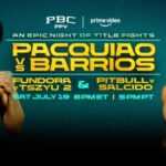 Manny Pacquiao vs Mario Barrios Poster