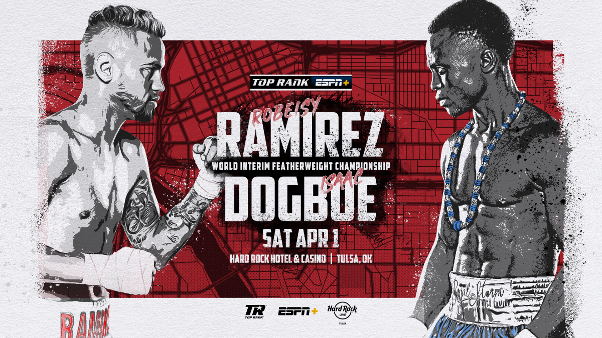 Robeisy Ramirez vs Isaac Dogboe April 1 2023 ESPN Boxing poster