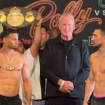 Rolly Romero and Teofimo Lopez fight weigh in face off