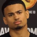 Rolando Rolly Romero at the post fight presser for Tank Davis fight