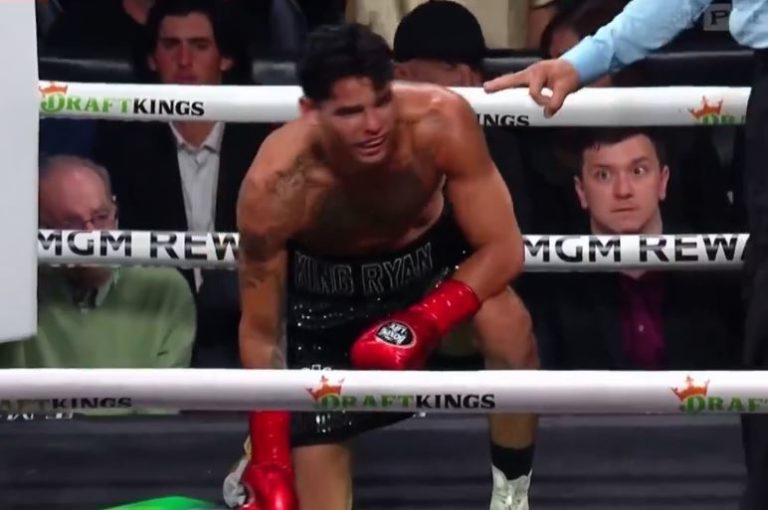 Gervonta Tank Davis defeats Ryan Garcia with a 7th round body shot knockout