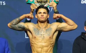 Ryan Garcia weigh in on February 20, 2026