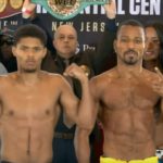 Shakur Stevenson vs Robson Conceicao fight weigh in photo