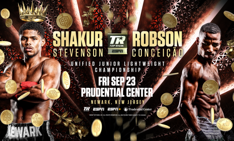 Shakur Stevenson vs Robson Conceicao Fight Poster ESPN