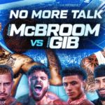 Social Gloves Fight Poster McBroom vs Gib, Peterson vs Bell