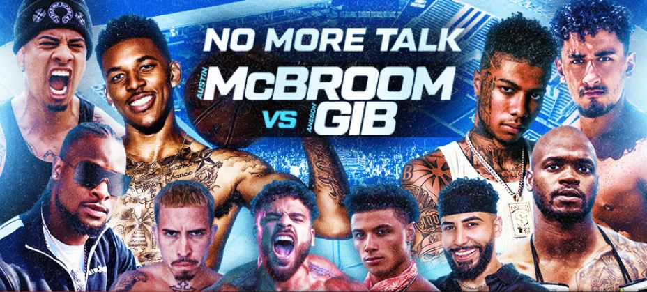 Social Gloves Fight Poster McBroom vs Gib, Peterson vs Bell