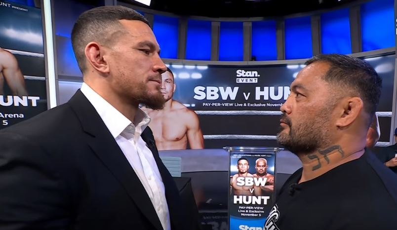 Sonny Bill Williams vs Mark Hunt Face off press conference