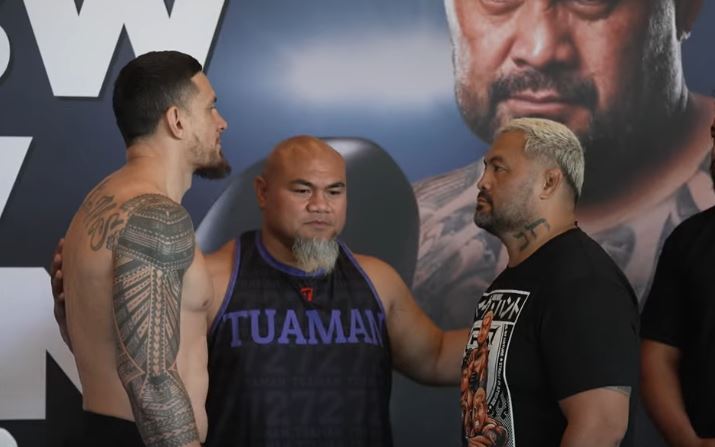 Sonny Boy Williams vs Mark Hunt Fight Weigh in stare down