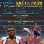 Springfield Championship Boxing poster November 2022 Granite Chin promotions