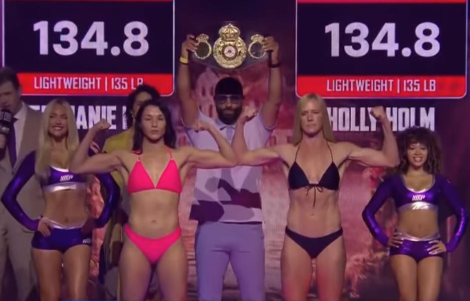 Stephanie Han vs Holly Holm Championship Weigh in