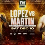 Teofimo Lopez vs Sander Martin Fight Poster December 10