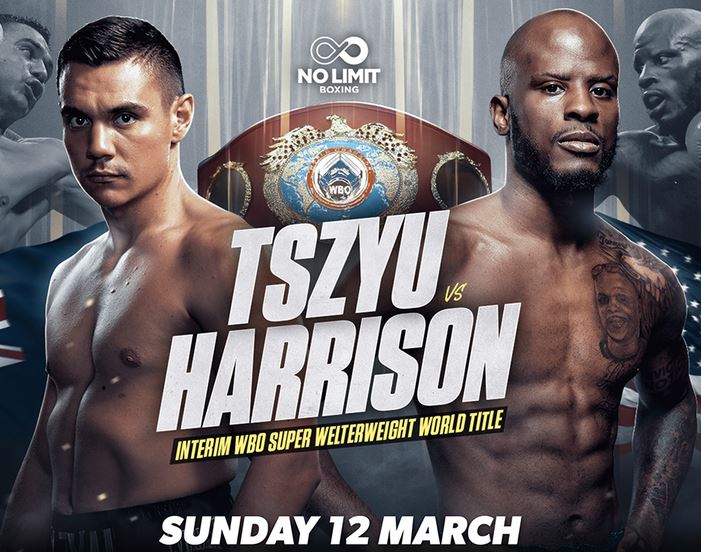 Tim Tszyu vs Tony Harrison fight poster