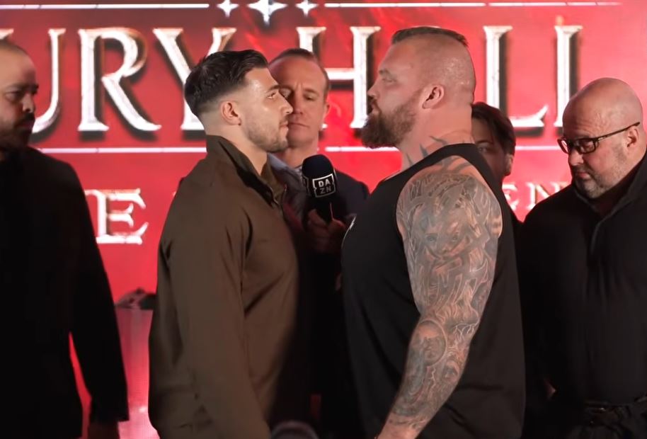 Tommy Fury vs Eddie Hall Beauty and the Beast press conference
