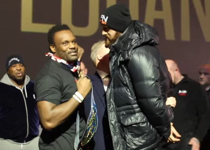 Tyson Fury vs Dereck Chisora fight weigh in face off