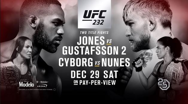 UFC 232 poster
