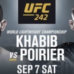 Khabib Poirier UFC 242 poster