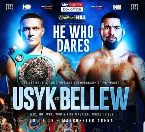 Oleksandr Usyk Tony Bellew fight poster