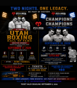 fullmer legacy danny lopez utah boxing hall of fame