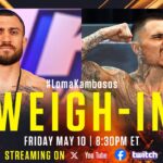Vasiliy Lomachenko vs George Kambosos Jr May 10