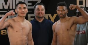 Vergil Ortiz and Thomas Dulorme fight weigh in