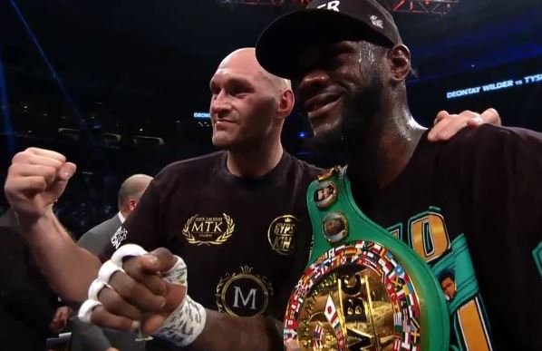 Post fight Deontay and Tyson