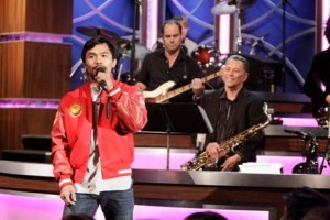 Manny Pacquiao singing Pacman singing