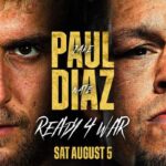 Jake Paul vs Nate Diaz Boxing Fight Poster