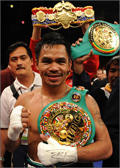 Pacquiao with WBC Belt