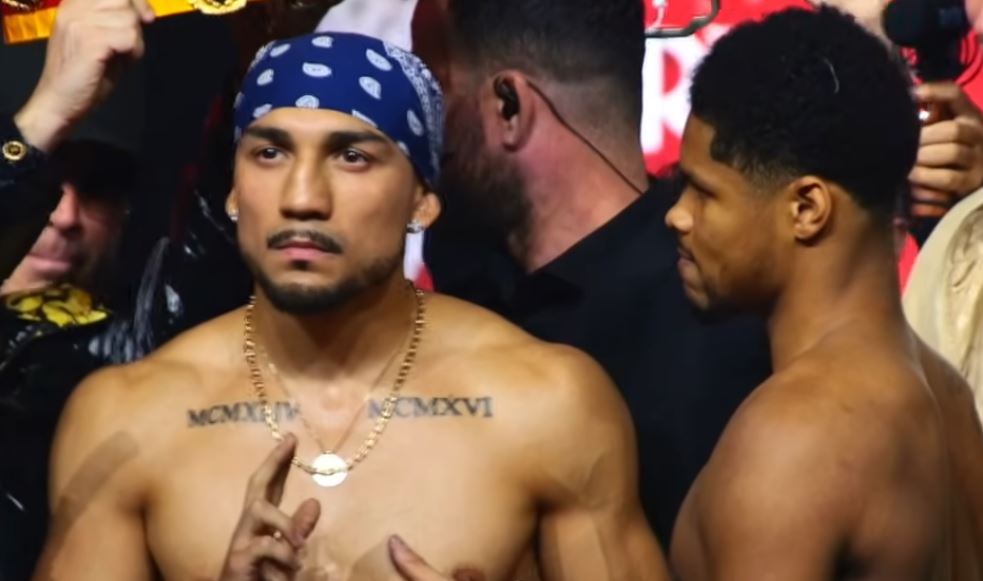 Teofimo Lopez and Shakur Stevenson fight weigh in