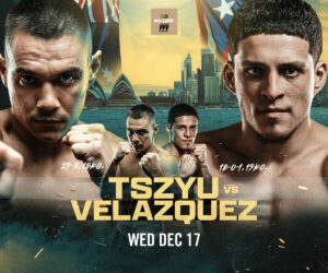 Tim Tszyu vs Anthony Velazquez fight poster