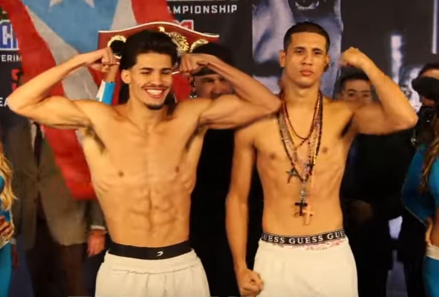 Xander Zayas and Jorge Garcia fight weigh in July 25
